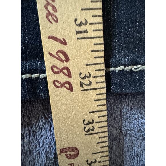 Women's Uknighted Jeans Heavy Stichting Wide Leg Boot Cut Flare Size 16 - Picture 5 of 7